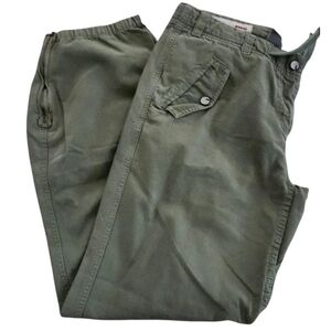 Gramicci Olive Green Vintage Y2K Utility Cargo Pants Jogger Ankle. Sz. 8/31